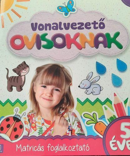 Vonalvezető ovisoknak 5 éves - matricás foglalkoztató