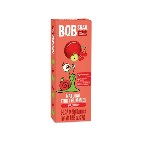 Bob Snail gyümölcszselé 27 g - alma-meggy